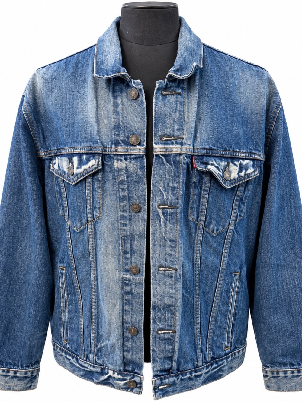 Levi's Blue Washed Denim Jacket - Men's